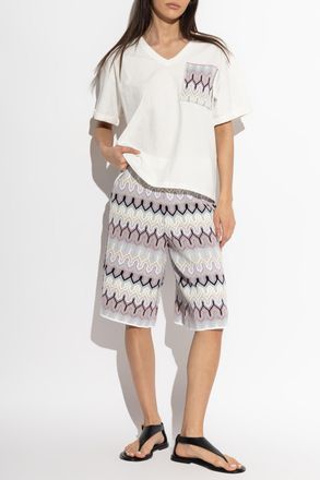 Akep Shorts With Lurex Thread, Womens, Multicolour