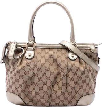 Gucci Pre-owned Sukey - Dames - Vintage Handtas - Beige - ONE Size - Vintage