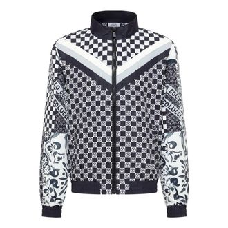 Carlo Colucci Carlo Colucci, Light Jackets, male, Black, Size: 2XL Tracksuit Jacket - Mosaic Legacy