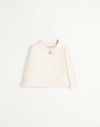 Valentino Giacca In Crepe Couture Donna AVORIO 36