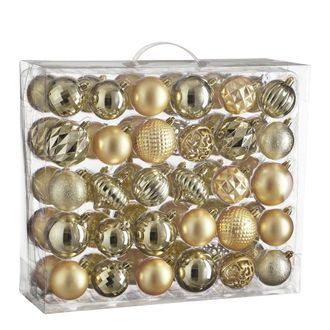 MiCa Decorations Bola de navidad unbreakable baubles champ&aacute;n h7xb7xl7cm
