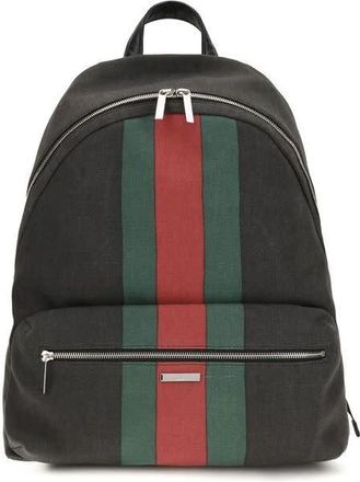 Gucci Web Backpack Black