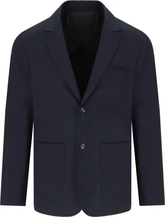 Emporio Armani Navy Blue Single Breasted Jacket