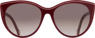 Carolina Herrera Brown Gradient Cat Eye Ladies Sunglasses HER 0142/S 0R9S/HA 56