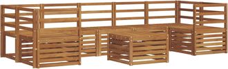 vidaXL Conjunto De Sof&aacute;s De Exterior 8 Uds. Natural Vidaxl