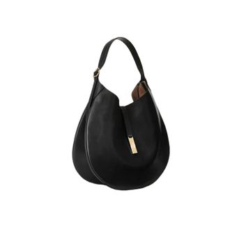 Generic Compatible For Vintage Women Shoulder Bag Bags Ladies Large Capacity Tote Underarm(Black B)