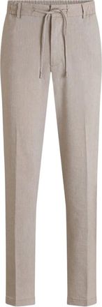 HUGO BOSS H-Kane1-RDS Linen Trousers - male - Boss - Chinos - Beige - W30 L34 - Trousers