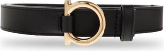 Ferragamo Donna H25 Riem - Dames - Riemen - Zwart - 95 CM - Leer - Accessoires