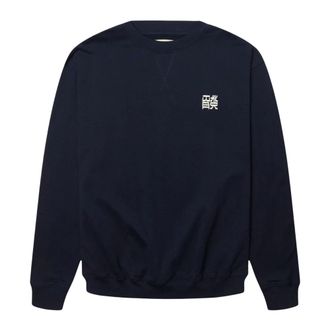 Woodbird WBCane HK Crew - Heren - Sweatshirts & Hoodies - Blauw - Maat: S Katoen