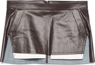 Rick Owens Fog Cutoff mini skirt - Brown