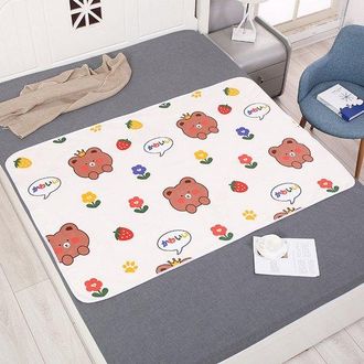 OEM Protector Cama Impermeable, Compresa Higi&eacute;nica / Beb&eacute;s 100x150 Cm, Tpu Impermeable, Algod&oacute;n Terciopelo Absorbente, Transpirable, Lavable