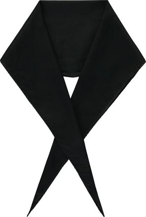 Ermenegildo Zegna Sjaal met puntige profiel - Heren - Sjaals - Zwart - ONE Size - Katoen - Accessoires