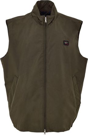 Paul & Shark Green Polyester Sleveless Mens Jacket