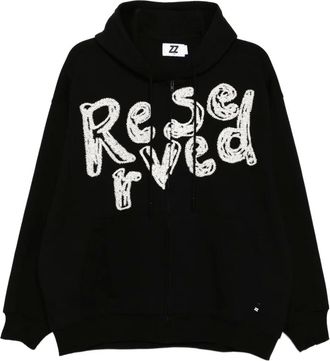 Izzue embroidered hoodie - Black