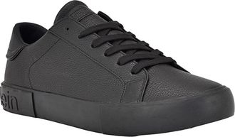 Calvin Klein Reon Sneaker Mens Black Faux Leather Casual Shoes RHS4750