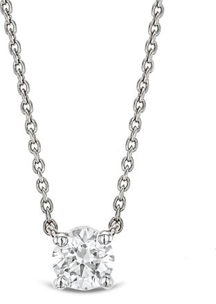 The Diamond Store Wanderlust Floating Lab Diamond Solitaire Necklace 0.25ct H/SI in Silver