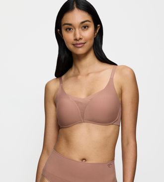 Triumph B&uuml;gel-BH TRIUMPH Shape Smart P, Damen, Gr. 1, N-Gr, braun (toasted almond), Microtouch, Obermaterial: 51% Polyamid, 25% Polyester, 24% Elasthan, unifa