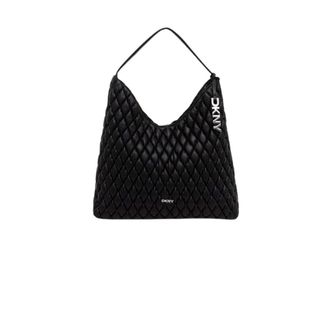 DKNY Dkny - Paula Hobo Bag - Dames - Tassen - Zwart - Maat: ONE Size Leer