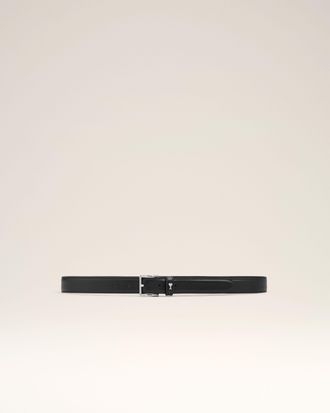 Ami Black Cowhide Leather Paris Paris 25 Mm Belt Black - 75 - Unisex