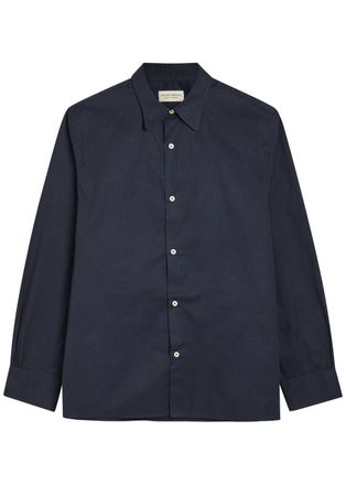 Officine G&eacute;n&eacute;rale Cotton-poplin Shirt - Navy - S