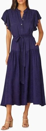 Shoshanna Lucia Dress In Navy