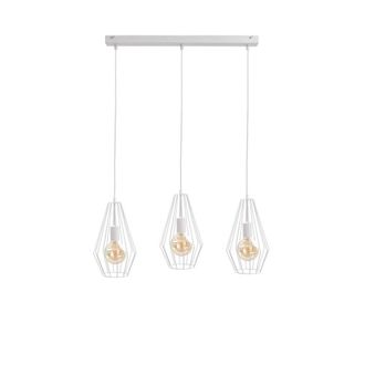 Netlighting Lex Bar Pendant Ceiling Light White 60cm 3x E27