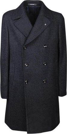 Tagliatore Double-Breasted Jas - Heren - Mantel - Zwart - M - Jassen