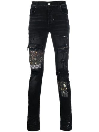 Amiri Jeans con applicazione - Nero