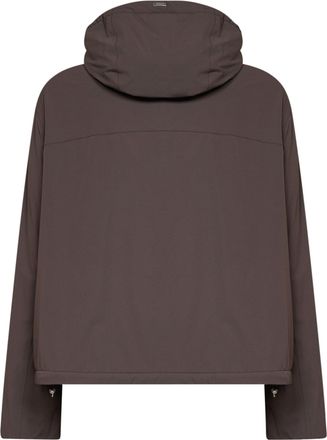 Herno Packable Nylon Travel Down Jacket - Brown