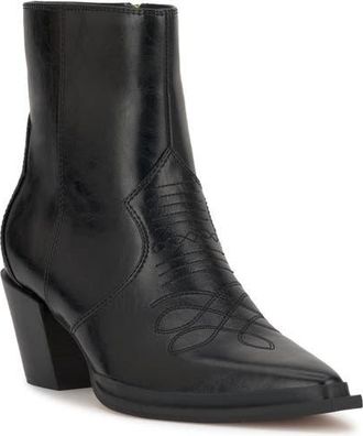 Jessica Simpson Helvona Pointed Toe Bootie in Black at Nordstrom, Size 9.5