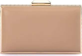 Olga Berg Sammi Crystal Frame Clutch in Natural at Nordstrom