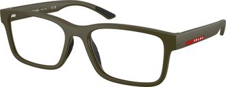 Prada Demo Rectangular Mens Eyeglasses PS 01RV 15X1O1 54