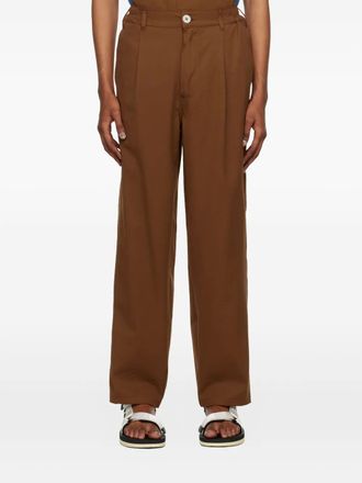 Howlin textured stretch-cotton trousers - men - Cotton/Elastane - M - Brown