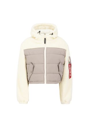 Alpha Industries Winterjacke ALPHA INDUSTRIES Teddy Puffer W, Damen, Gr. XS, beige (vintage sand), Obermaterial: 100% Polyester; Futter: 100% Polyester; F&uuml;llung: 100% 