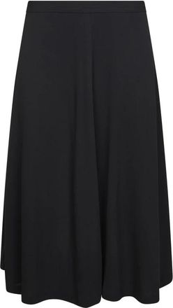 Toteme A-lijn Midi Rok - Dames - Midirokken - Zwart - L - Polyester - Rokken