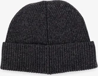 Polo Ralph Lauren Mens Beanie Hat Wool-Blend Grey