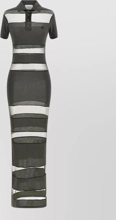 Coperni striped sheer maxi dress