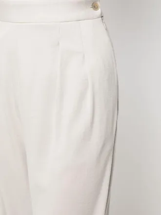 Fabiana Filippi Pleated Wool Trousers - Beige