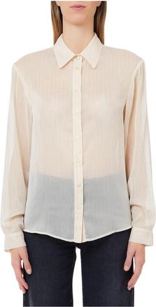 Liu Jo Overhemden, Dames, Beige, XS, Camicia
