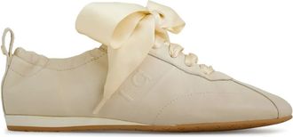 Ferragamo Hybrid sneakers - women - Lambskin/CALFSKIN/Calf Suede/Fabric/Rubber - 6.5 - White