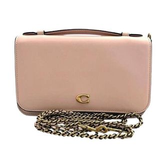 Coach Pre-owned Cross Body Bags, female, Pink, Size: ONE SIZE Pre-owned Bea Crossbody Leather Shoulder Wallet