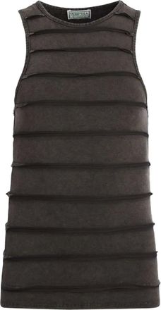 Guess Co Gestreepte tanktop - Zwart