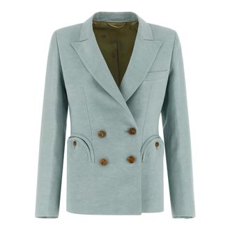 Blaz&eacute; Milano Charmer Blazer - female - Blaz&eacute; Milano - Double-Breasted Coats - Blue - M - Coats