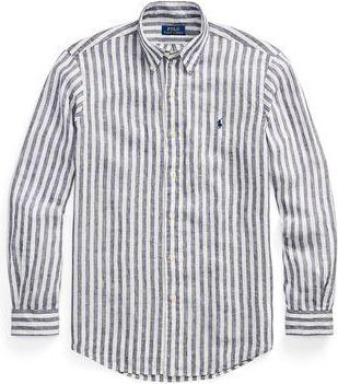 Ralph Lauren CUSTOM FIT STRIPED LINEN SHIRT