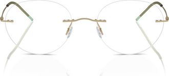 A|X Armani Exchange 52MM PHANTOS in Matte Pale Gold/demo Lens at Nordstrom