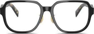 Prada square-frame glasses - women - Acetate - 56 - Black