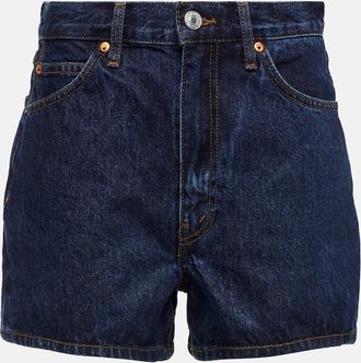 Re/Done The Midi high-rise denim shorts