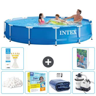 Intex Piscina Con Estructura Redonda - 366x76 Cm - 7-piezas S75