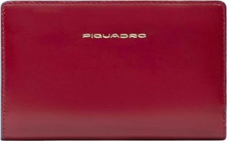 Piquadro Bifold Wallet - Dames - Portefeuilles - Rood - ONE Size - Katoen - Accessoires
