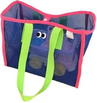 Generic Beach Bag Tote Mesh - 13.7 * 9.8 * 5.9in Polyester Large Mesh Tote Bag | Sand-Proof Quick-Dry Beach Organizer With Pockets For Towels Toys | Beachh To